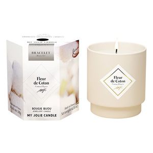 Lumanare parfumata My Jolie Candle Les Surprenantes Cotton Flower 180g + bratara argintie surpriza imagine