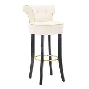 Mauro Ferretti Scaun De Bar Luxy Cream Cm 46X48X96 imagine