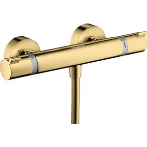 Baterie dus termostatata Hansgrohe Ecostat Comfort gold optic lustruit imagine