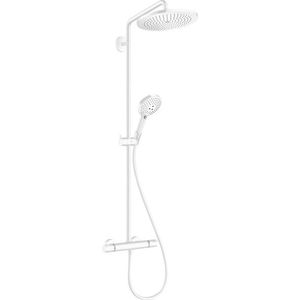 Coloana de dus Hansgrohe Croma Select S 280 1jet cu baterie termostatata alb mat imagine