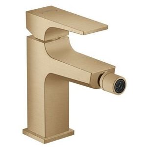 Baterie bideu Hansgrohe Metropol cu ventil push-open bronz periat imagine