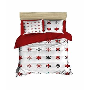 Lenjerie de pat dubla Xmas-428, Pearl Home, 3 piese, amestec bumbac, multicolor imagine