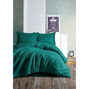 Lenjerie de pat dubla Elegant - Petrol Green, Cotton Box, 4 piese, bumbac satinat, verde imagine