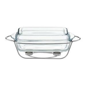 Chafing dish / Vas termorezistent cu incalzitor Saule, Ambition, 3.9 L, sticla imagine