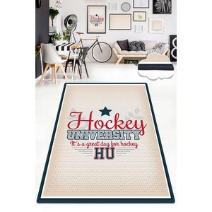 Covor, Hockey , 140x190 cm, Catifea, Multicolor imagine