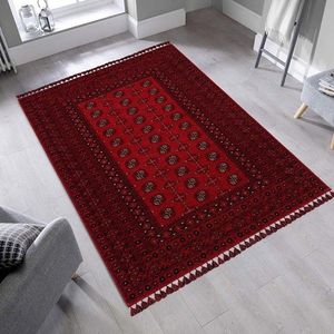 Covor de hol, Bhr 04 Red , 80x150 cm, Fibre acrilice, Rosu imagine