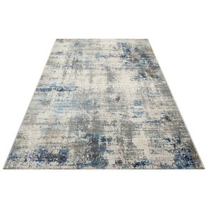 Covor de hol, Lgs 09 Cream Blue , 80x300 cm, Poliester, Crem / Albastru imagine