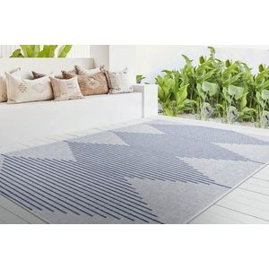 Covor, 22835A Fresco, 120x180 cm, Fibre naturale, Albastru navy imagine