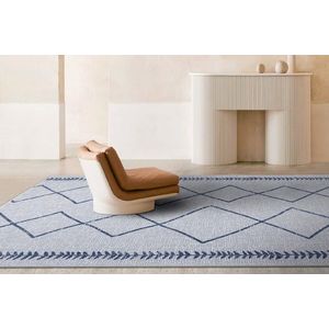 Covor, 22563A Fresco, 160x230 cm, Fibre naturale, Albastru navy imagine