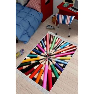 Covor de hol, ELS616, 80x150 cm, Catifea, Multicolor imagine