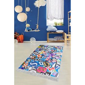 Covor de hol, ELS617, 80x150 cm, Catifea, Multicolor imagine