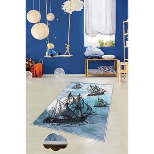 Covor de hol, HMNT463, 100x150 cm, Poliester, Multicolor imagine