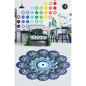 Covor de hol, HMNT935, 100x150 cm, Poliester, Multicolor imagine