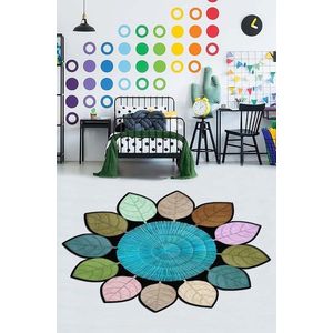 Covor de hol, HMNT938, 100x150 cm, Poliester, Multicolor imagine