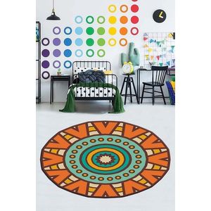 Covor de hol, HMNT941, 100x150 cm, Poliester, Multicolor imagine