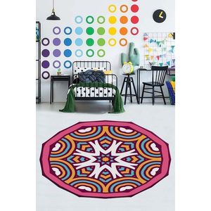 Covor de hol, HMNT942, 100x150 cm, Poliester, Multicolor imagine