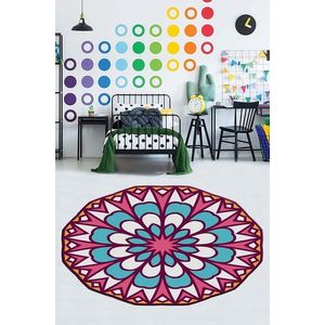 Covor de hol, HMNT943, 100x150 cm, Poliester, Multicolor imagine