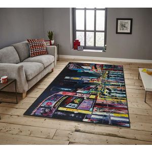 Covor, ASR CRPT-20 , 100x140 cm, Poliester, Multicolor imagine