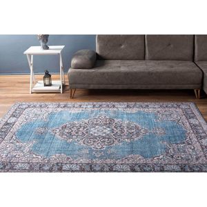 Covor de hol, Blue AL 201 , 75x150 cm, Poliester , Multicolor imagine