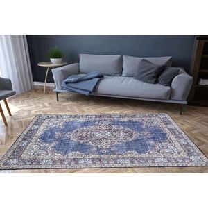 Covor de hol, Dark Blue AL 249 , 75x150 cm, Poliester , Multicolor imagine