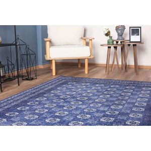 Covor de hol, Dark Blue AL 277 , 75x150 cm, Poliester , Multicolor imagine