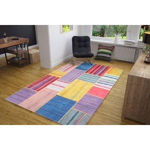 Covor de hol, Jazz Chenille, 75x150 cm, Poliester , Multicolor imagine