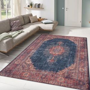 Covor de hol, Dark Blue AL 26 , 75x230 cm, Poliester , Multicolor imagine