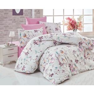 Lenjerie de pat pentru o persoana (FR), Ela, Pearl Home, Bumbac Ranforce imagine