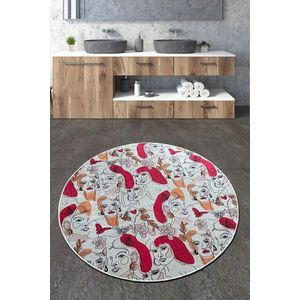 Covoras de baie, Chilai Home, Faccia Djt (120 cm), Poliester, Multicolor imagine