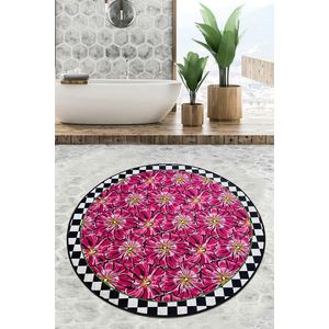 Covoras de baie, Chilai Home, Habena Djt (120 cm), Poliester, Multicolor imagine