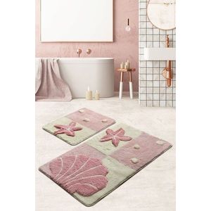 Set covorase de baie 2 piese, Chilai Home, Starfish, Acril, Multicolor imagine