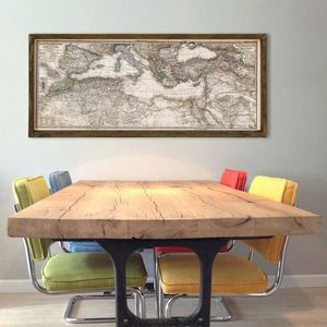 Tablou decorativ, Map100, Lemn, MDF, Multicolor imagine