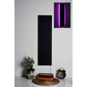 Decoratiune luminoasa LED, Rectangle, MDF, 60 LED-uri, Roz imagine