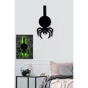 Decoratiune luminoasa LED, Spider, MDF, 60 LED-uri, Verde imagine