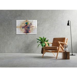 Tablou decorativ, 1211, Sticla temperata, 30 x 45 cm, Multicolor imagine