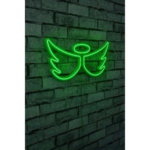 Decoratiune luminoasa LED, Angel, Benzi flexibile de neon, DC 12 V, Verde imagine