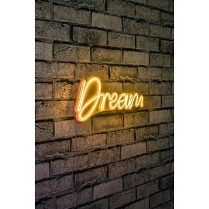 Decoratiune luminoasa LED, Dream, Benzi flexibile de neon, DC 12 V, Galben imagine