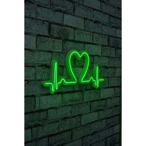 Decoratiune luminoasa LED, Love Rhythm, Benzi flexibile de neon, DC 12 V, Verde imagine