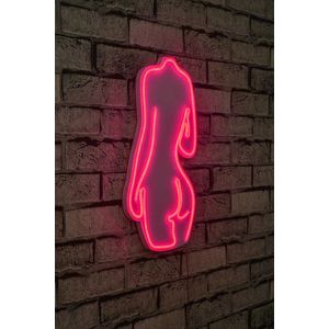 Decoratiune luminoasa LED, Sexy Woman, Benzi flexibile de neon, DC 12 V, Roz imagine