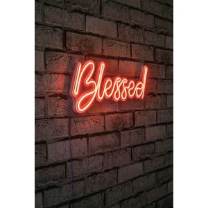 Decoratiune luminoasa LED, Blessed, Benzi flexibile de neon, DC 12 V, Rosu imagine