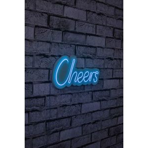 Decoratiune luminoasa LED, Cheers, Benzi flexibile de neon, DC 12 V, Albastru imagine