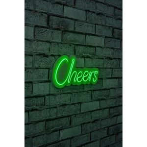 Decoratiune luminoasa LED, Cheers, Benzi flexibile de neon, DC 12 V, Verde imagine