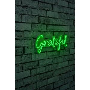 Decoratiune luminoasa LED, Grateful, Benzi flexibile de neon, DC 12 V, Verde imagine