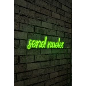 Decoratiune luminoasa LED, Send Nudes, Benzi flexibile de neon, DC 12 V, Verde imagine