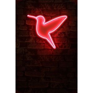 Decoratiune luminoasa LED, Little Bird, Benzi flexibile de neon, DC 12 V, Rosu imagine