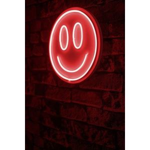 Decoratiune luminoasa LED, Smiley, Benzi flexibile de neon, DC 12 V, Rosu imagine