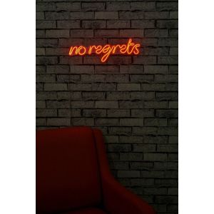 Decoratiune luminoasa LED, No Regrets, Benzi flexibile de neon, DC 12 V, Rosu imagine