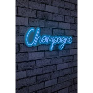 Decoratiune luminoasa LED, Champagne, Benzi flexibile de neon, DC 12 V, Albastru imagine