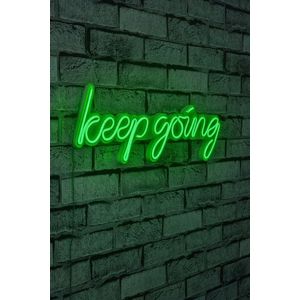 Decoratiune luminoasa LED, Keep Going, Benzi flexibile de neon, DC 12 V, Verde imagine