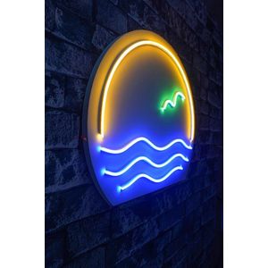 Decoratiune luminoasa LED, Bahamas, Benzi flexibile de neon, DC 12 V, Albastru / Verde / Galben imagine